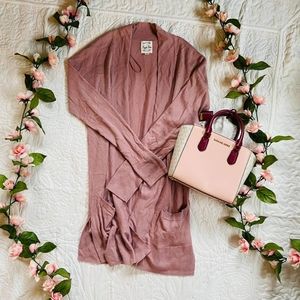 Rose pink cardigan